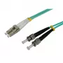 Techly ST/LC Multimodo 50/125 OM3 1m Cabo de fibra ótica ILWL D5-STLC-010/OM3