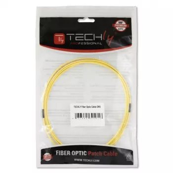 Techly SC/SC Monomodo 9/125 OS2 5m Cabo de fibra ótica, 5 m, OS2, SC, SC