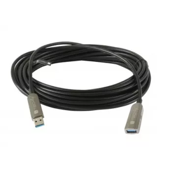Techly ICOC U3AMF-HY-020 Cabo USB USB 3.2 Gen 1 (3.1 Gen 1) 20 m USB A preto