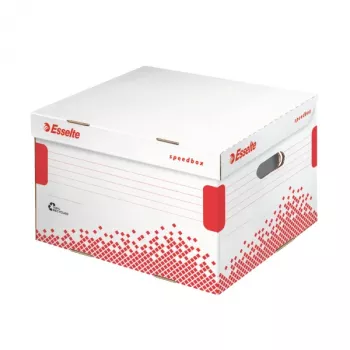 Recipiente de arquivo Esselte Speedbox FSC® Medium, vermelho, branco, 430 g, 325 x 367 x 263 mm