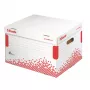 Recipiente de arquivo Esselte Speedbox FSC® LAF, vermelho, branco, 500 g, 334 x 392 x 301 mm