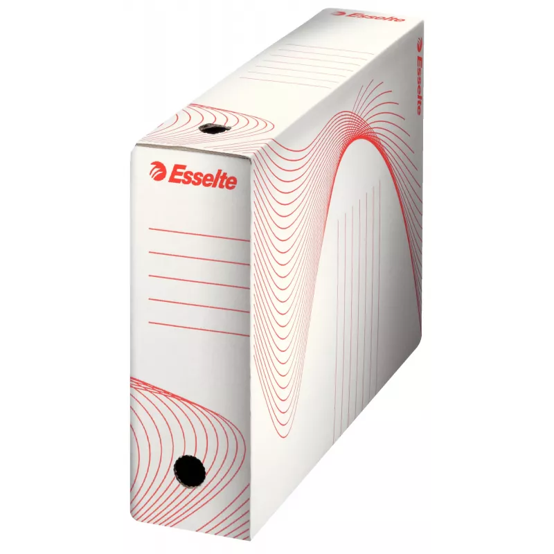 Caixa de arquivo Esselte Vivida FSC® BOXY 100 mm, branco, A4, horizontal/vertical, 100 mm, 352 mm, 250 mm