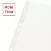 Bolsa reciclada Esselte A4, 210 x 297 mm (A4), transparente, polipropileno (PP), vertical, topo, 0,07 mm