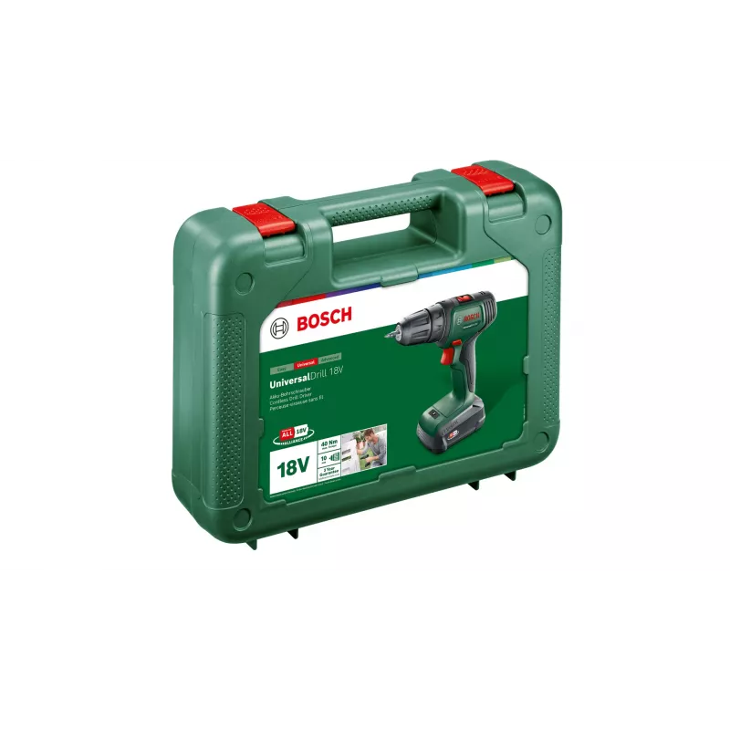 Bosch UniversalDrill 18V 1450 RPM sem chave 1,2 kg preto, verde