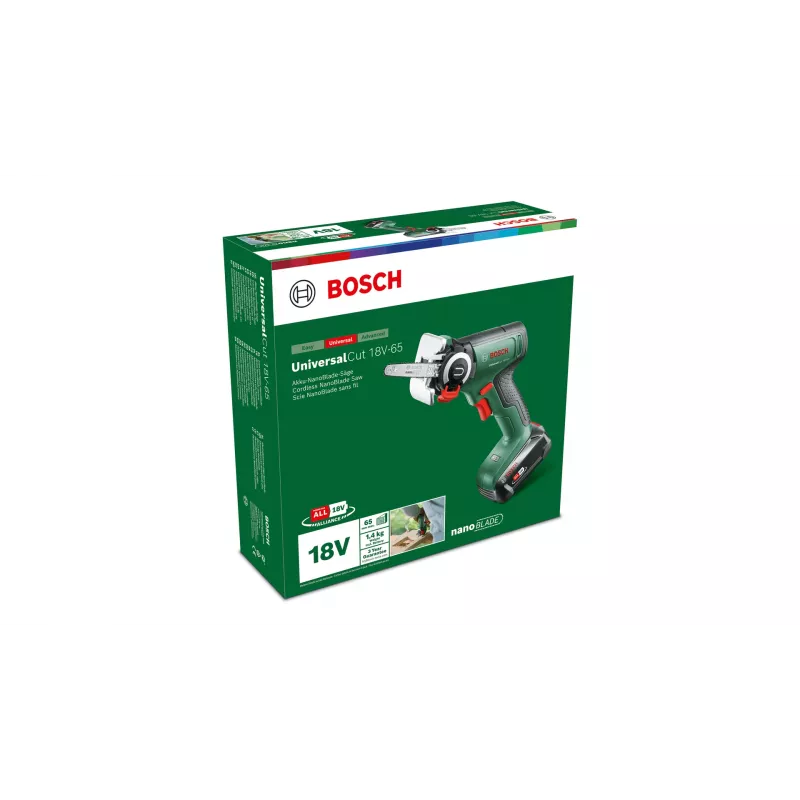 Bosch UniversalCut 18V-65 serra de jardim sem fios, incl. bateria e carregador, 06033D5202