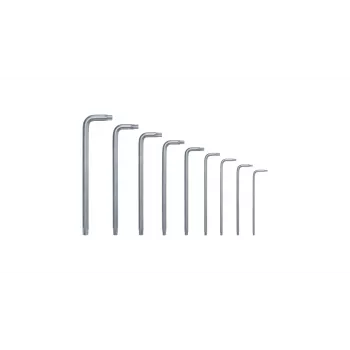 Bosch 1 600 A02 Z9C, Conjunto de chaves L-Torx, TX10, TX15, TX20, TX25, TX27, TX30, TX40, TX8, TX9, verde, prateado, aço, plástico, 69 mm