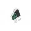 Bosch 1 600 A02 Z9C, Conjunto de chaves L-Torx, TX10, TX15, TX20, TX25, TX27, TX30, TX40, TX8, TX9, verde, prateado, aço, plástico, 69 mm