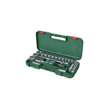 Bosch 1600A02Z9F conjunto de roquete e chaves de caixa de 1/2 in, 25 un., verde