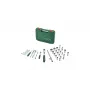 Bosch 1600A02Z9G 1/2 + 1/4 conjunto de roquete e chaves de caixa, 56 un., verde