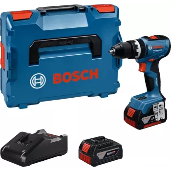 Bosch GSB 18V-65 Professional berbequim de percussão sem fios, 18 V, 2x 5.0 Ah, L-BOXX (06019N3303)