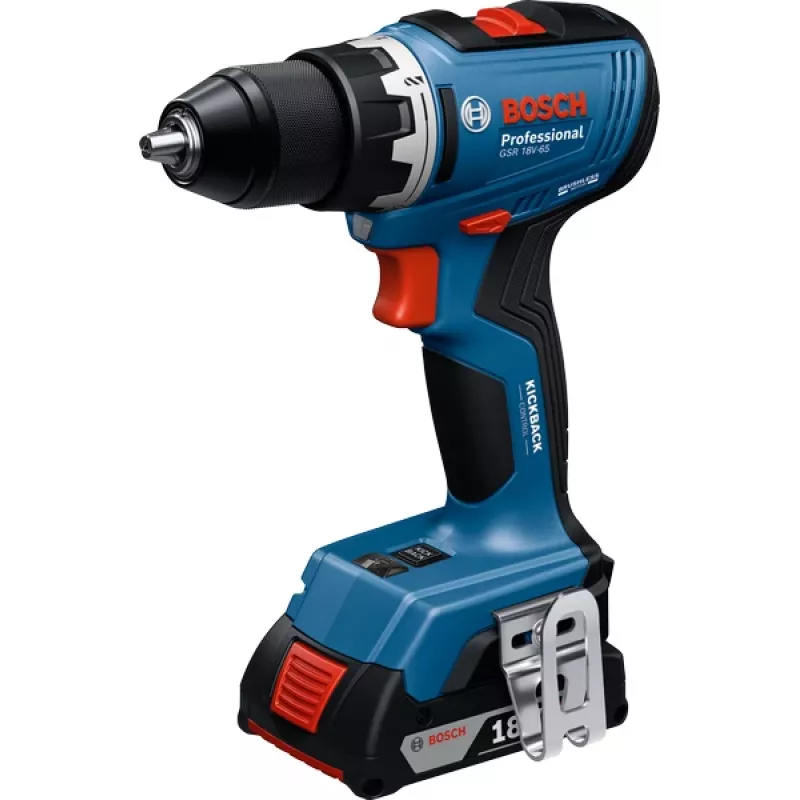 Bosch GSB 18V-65 Professional berbequim de percussão sem fios, 18 V, 2x 5.0 Ah, L-BOXX (06019N3303)