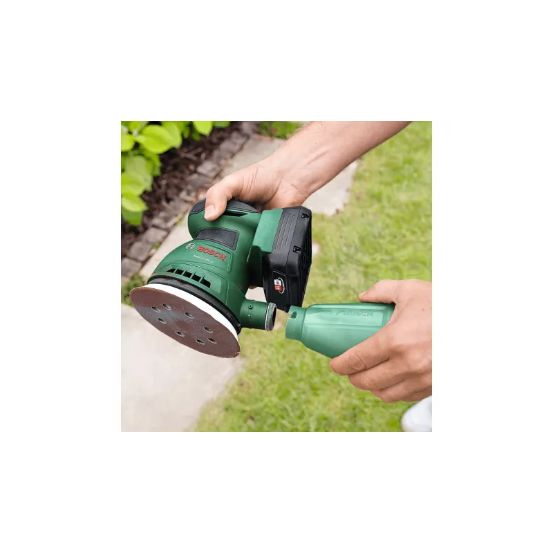 Bosch EasyOrbit 18V-10 lixadeira excêntrica 23000 OPM preto, verde