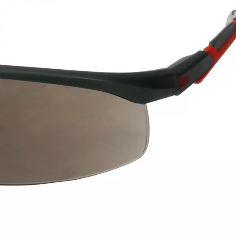 3M S2002SGAF-RED Óculos de segurança proteção plástico cinzento, vermelho