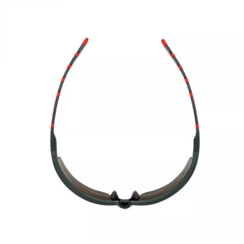 3M S2002SGAF-RED Óculos de segurança proteção plástico cinzento, vermelho