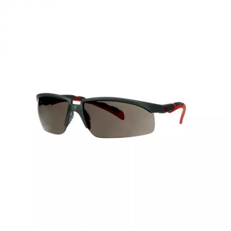 3M S2002SGAF-RED Óculos de segurança proteção plástico cinzento, vermelho