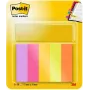 Post-it® Marcadores de notas adesivas, Retangular, Verde/Laranja/Rosa/Violeta/Amarelo, 50 folhas, autoadesivas