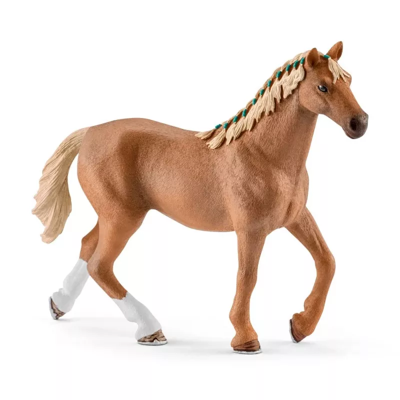 schleich HORSE CLUB Puro-sangue inglês com manta, Estábulo de cavalos, Cavalos, 5 ano(s), Multicolor, Plástico