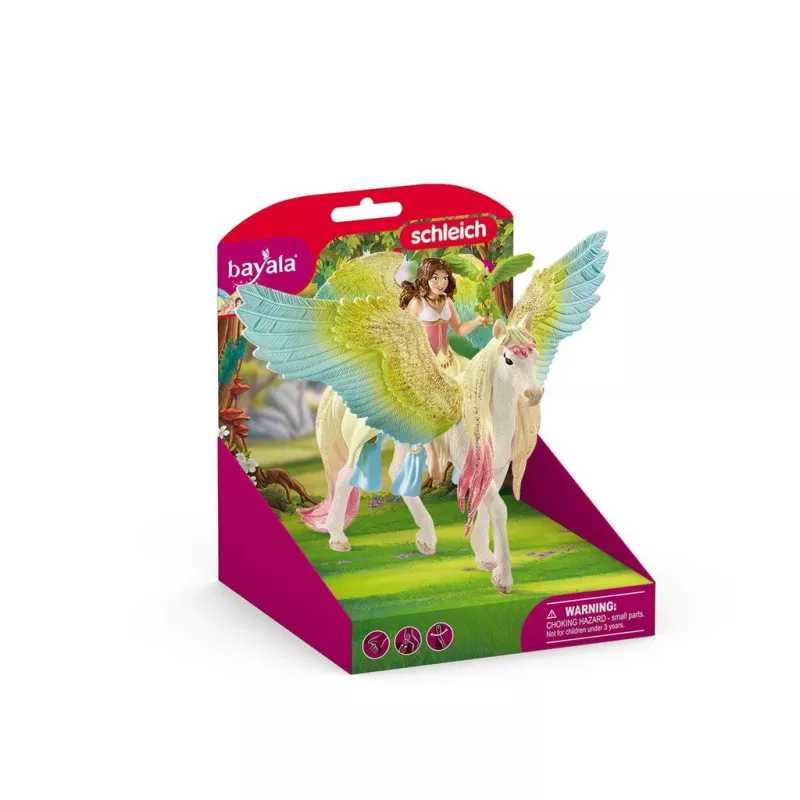 schleich Fada Surah com Pégaso brilhante, Mini boneca, Feminino, 5 ano(s), 180 mm, Multicolor