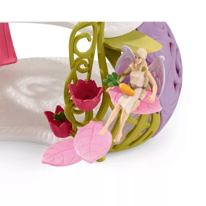 schleich BAYALA Casa das flores brilhante com unicórnios, Lago e estábulo
