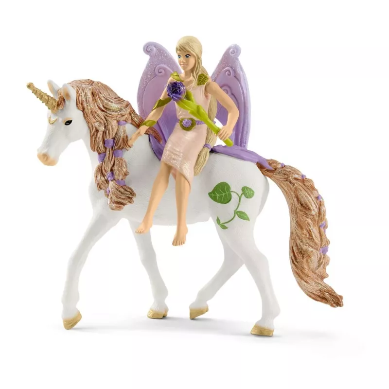 schleich BAYALA Casa das flores brilhante com unicórnios, Lago e estábulo