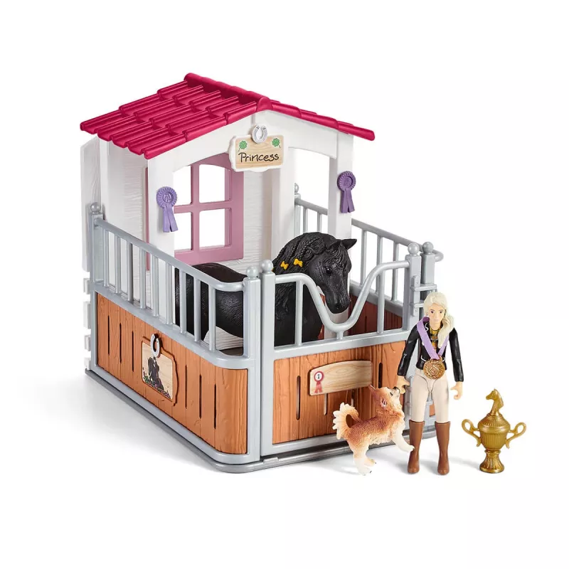 schleich HORSE CLUB Horse Box com Tori & Princess, Estábulo de cavalos, Cavalos, 5 ano(s), Multicolor, Plástico