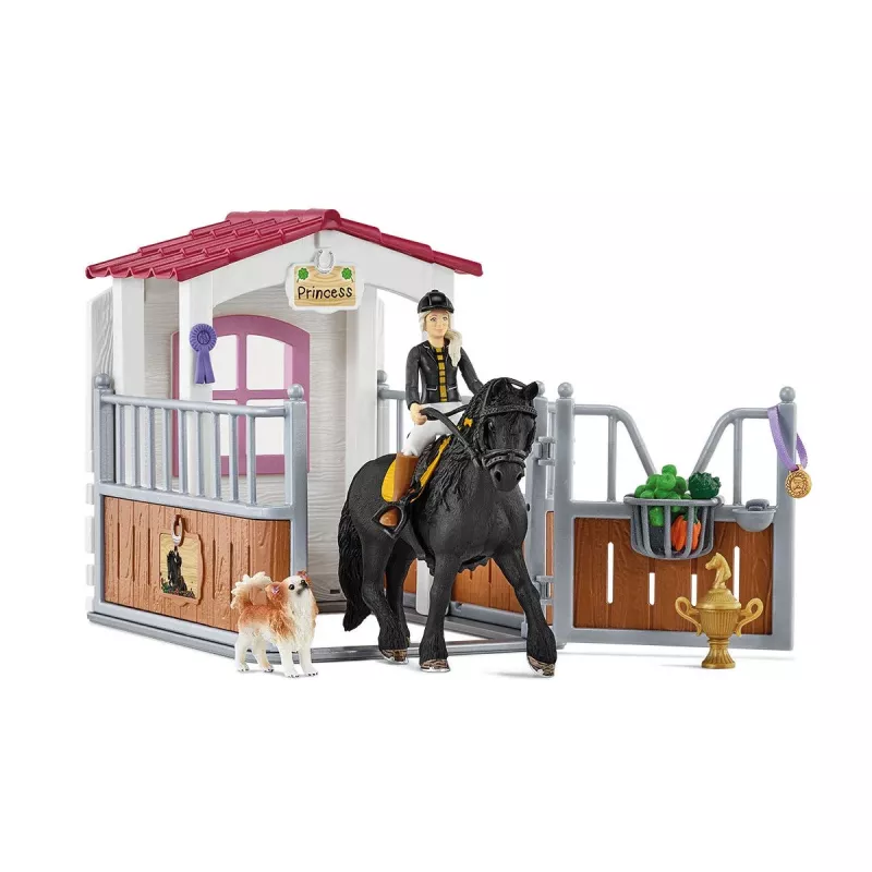schleich HORSE CLUB Horse Box com Tori & Princess, Estábulo de cavalos, Cavalos, 5 ano(s), Multicolor, Plástico