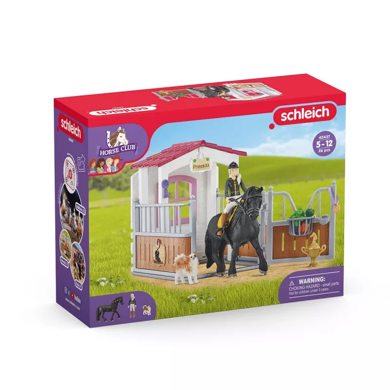 schleich HORSE CLUB Horse Box com Tori & Princess, Estábulo de cavalos, Cavalos, 5 ano(s), Multicolor, Plástico