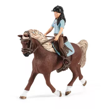 schleich HORSE CLUB Local de lavagem com Emily & Luna, Animal, Estábulo de cavalos, Cavalos, 5 ano(s), Multicolor, Plástico