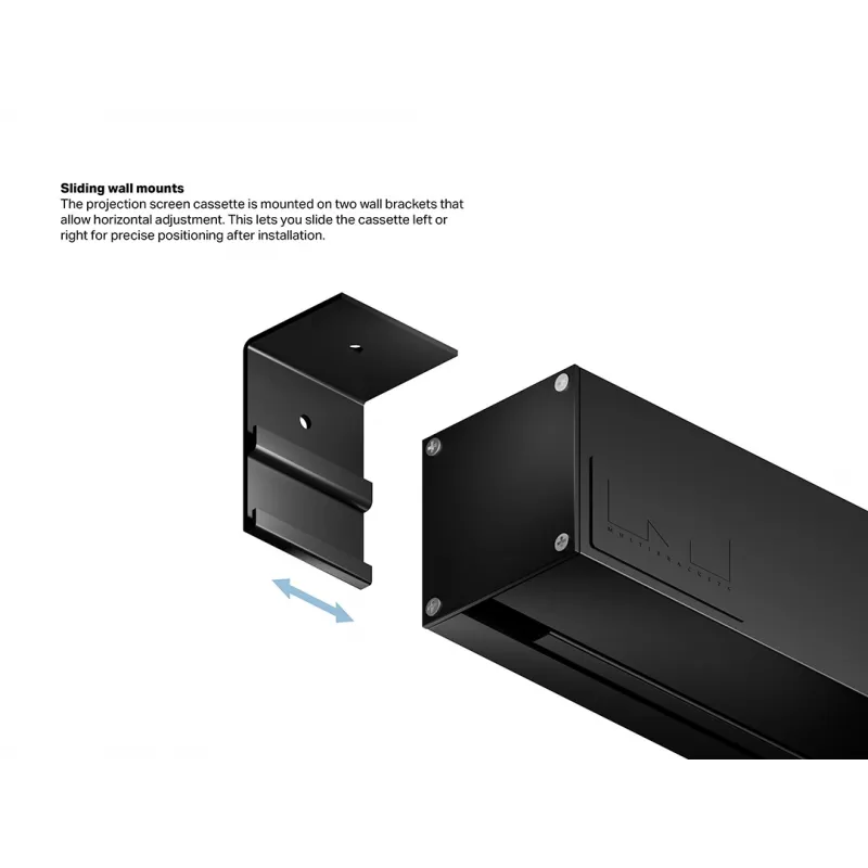 Multibrackets M Tela de projeção motorizada 16:9 300x168, 135 polegadas Black Edition