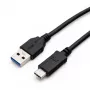 Fujitsu S26391-F1667-L110 cabo USB USB 3.2 Gen 1 (3.1 Gen 1) USB A USB C preto