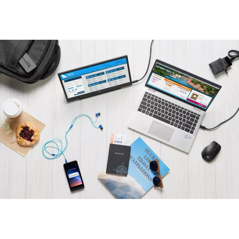 HP 65W fonte de alimentação de viagem USB-C fina, portátil, universal, 90 V, 47 - 63 Hz, 65 W, 20 V