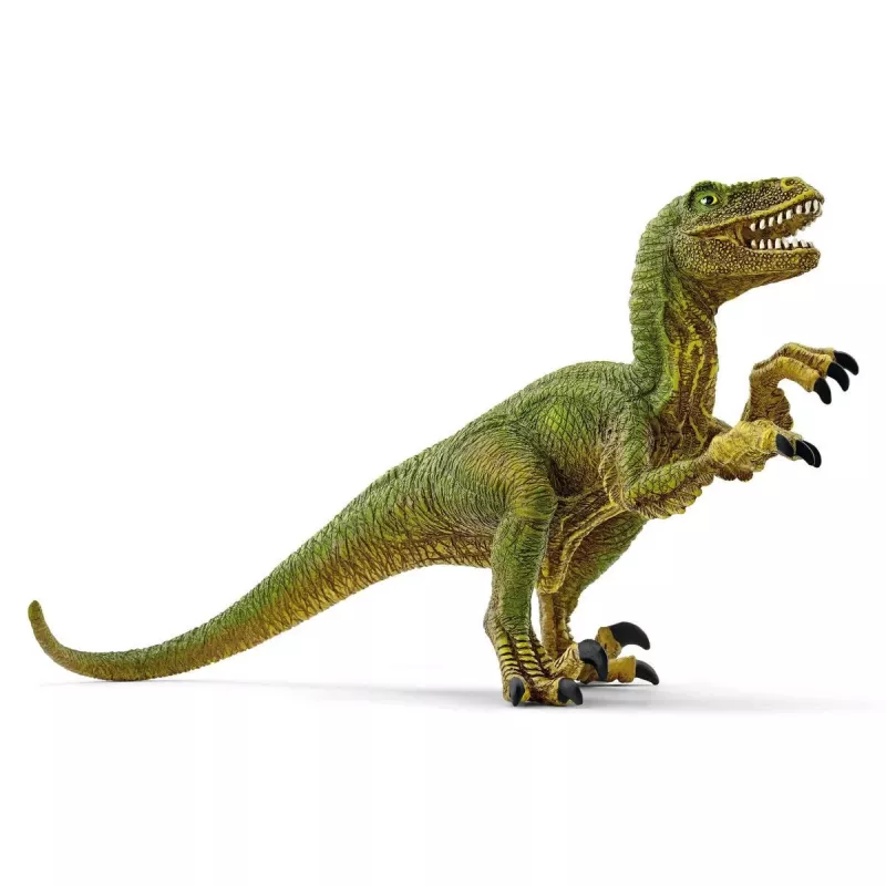 conjunto de brincar Schleich Dinosaurs quad fugir do velociraptor