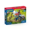 conjunto de brincar Schleich Dinosaurs quad fugir do velociraptor