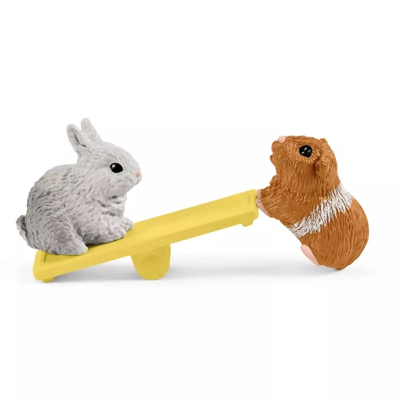 coelheira e gaiola para porquinhos-da-índia Schleich FARM WORLD 42500