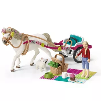 quinta Schleich HORSE CLUB pequena carruagem para o grande espetáculo de cavalos