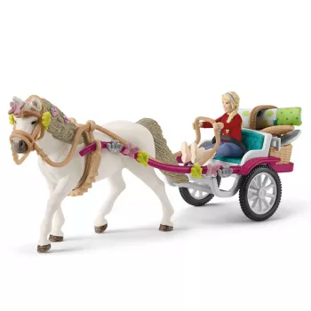 quinta Schleich HORSE CLUB pequena carruagem para o grande espetáculo de cavalos