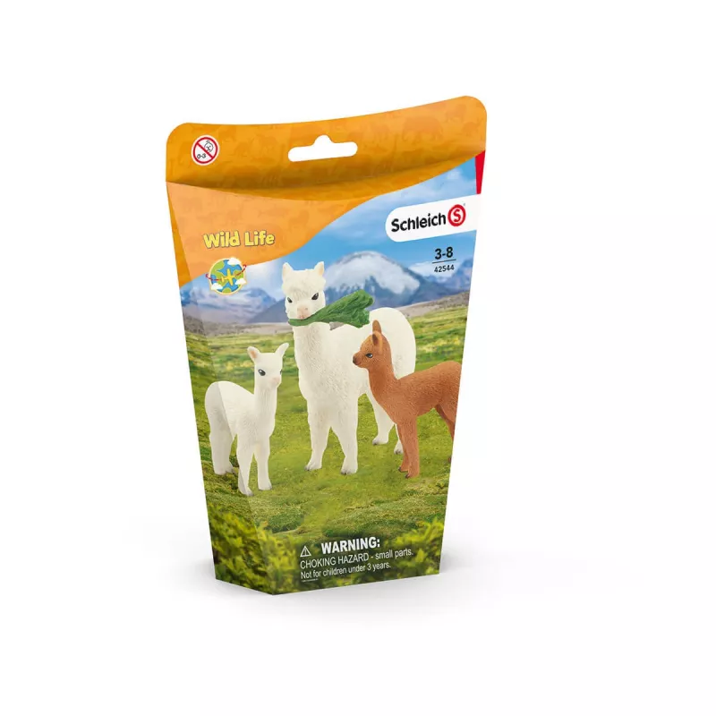 schleich WILD LIFE conjunto alpaca, 3 ano(s), Wild Life, castanho, verde, branco, 3 unid.