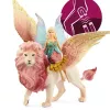 figura Schleich BAYALA fada a voar em leão alado