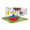 quinta Schleich FARM WORLD lavagem da vaca feliz