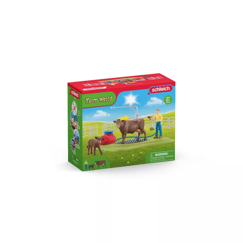quinta Schleich FARM WORLD lavagem da vaca feliz