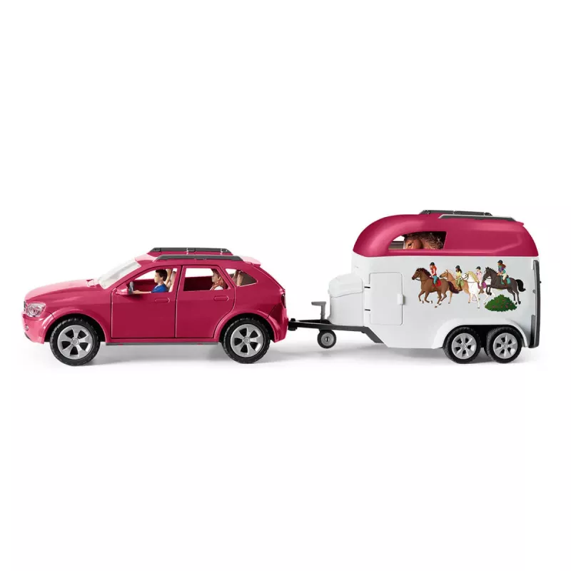 ação/aventura Schleich HORSE CLUB aventura a cavalo com carro e atrelado