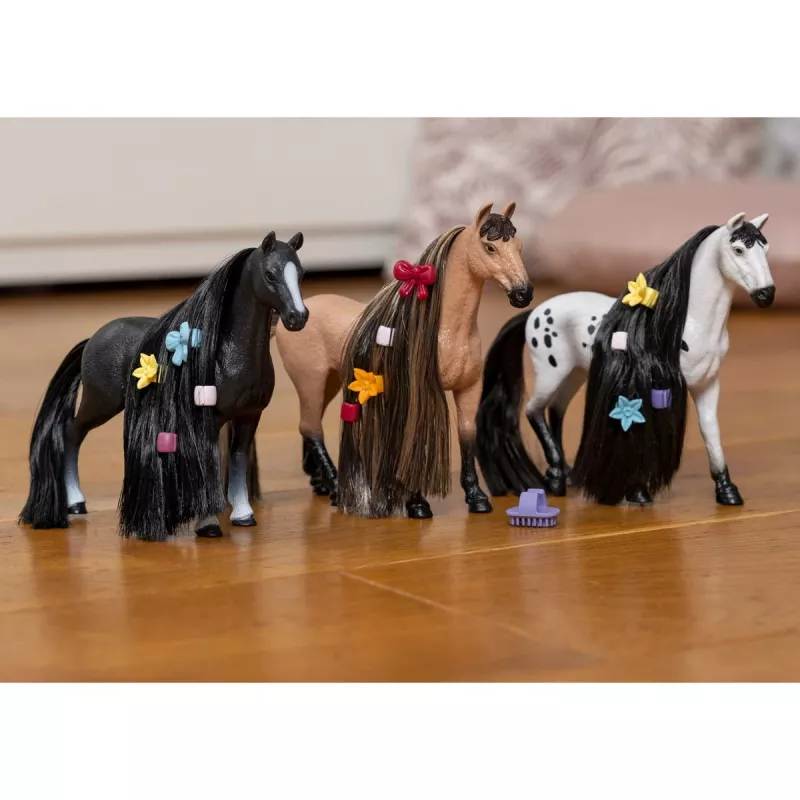 figura de cavalo Schleich Horse Club égua Quarter Horse das belezas da Sofia preta