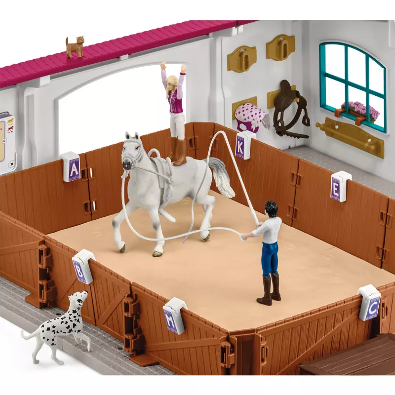 schleich picadeiro Peppertree, ação/aventura, concurso de equitação, cavalos, 5 ano(s), multicolor, plástico