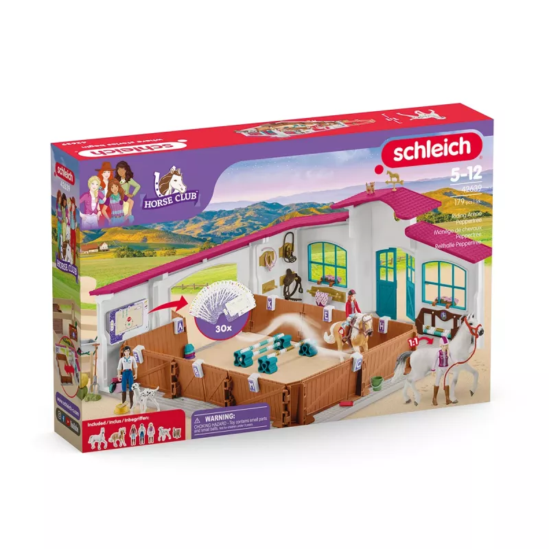 schleich picadeiro Peppertree, ação/aventura, concurso de equitação, cavalos, 5 ano(s), multicolor, plástico