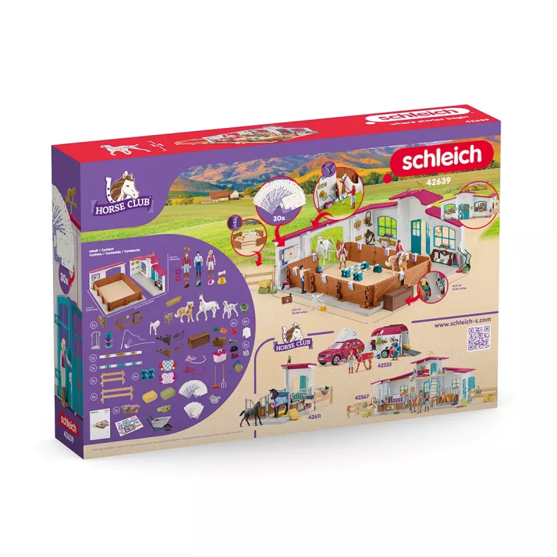 schleich picadeiro Peppertree, ação/aventura, concurso de equitação, cavalos, 5 ano(s), multicolor, plástico