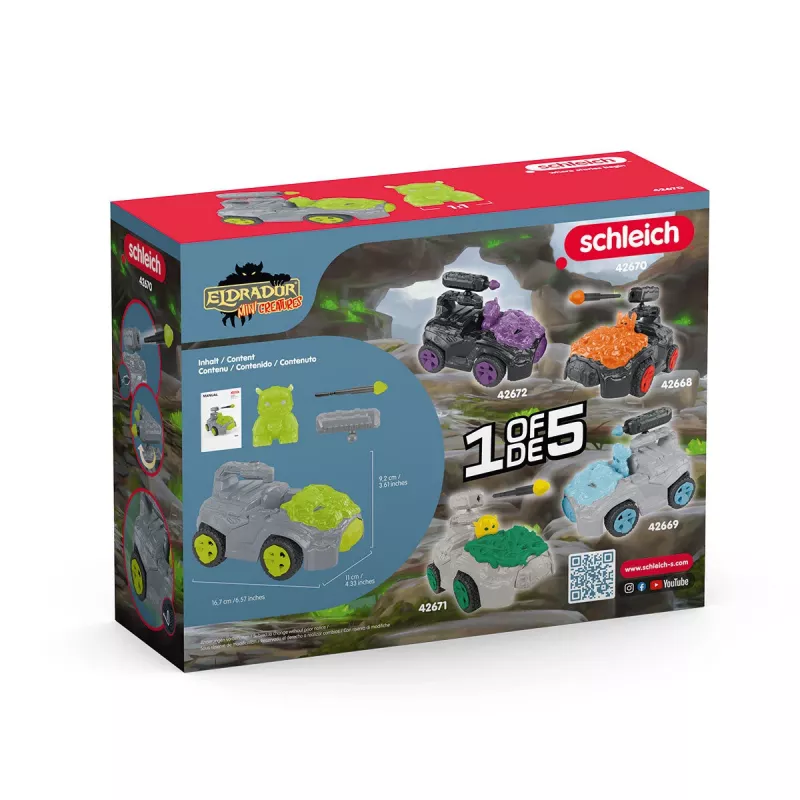 Schleich ELDRADOR CREATURES mini-figura Stone CrashMobile 7–12 anos
