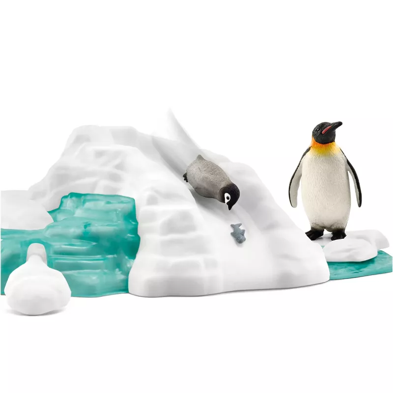 Schleich figura de brincar família de pinguins divertida multicolor 42661