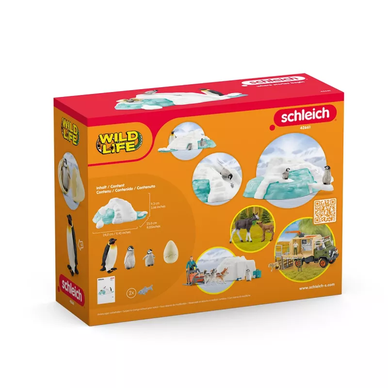 Schleich figura de brincar família de pinguins divertida multicolor 42661
