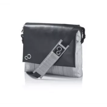 pasta para portátil tipo messenger FUJITSU S26391-F1194-L171 para portáteis de 35,6 cm (14 polegadas), poliéster, 1 compartimento, 570 g, preto/cinzento