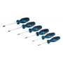 Conjunto Bosch com 6 chaves de fendas Torx profissionais Chave de fendas reta